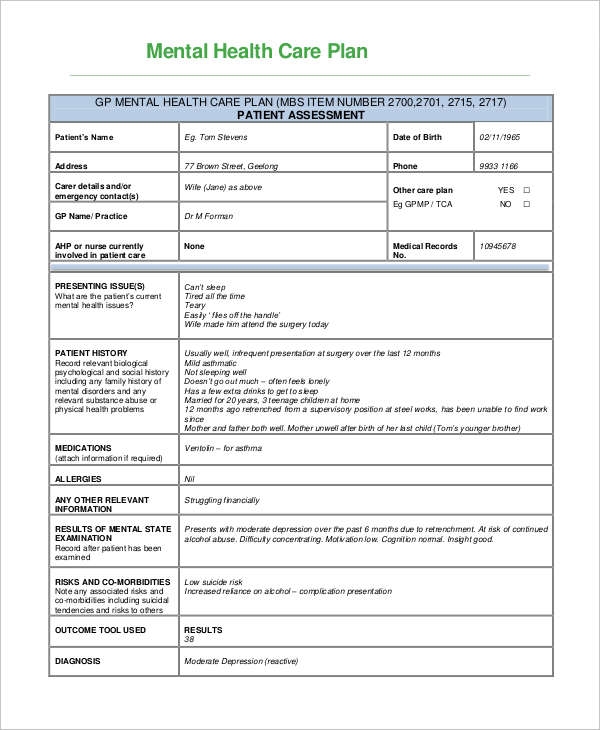 Advance Care Plan Template SampleTemplatess SampleTemplatess