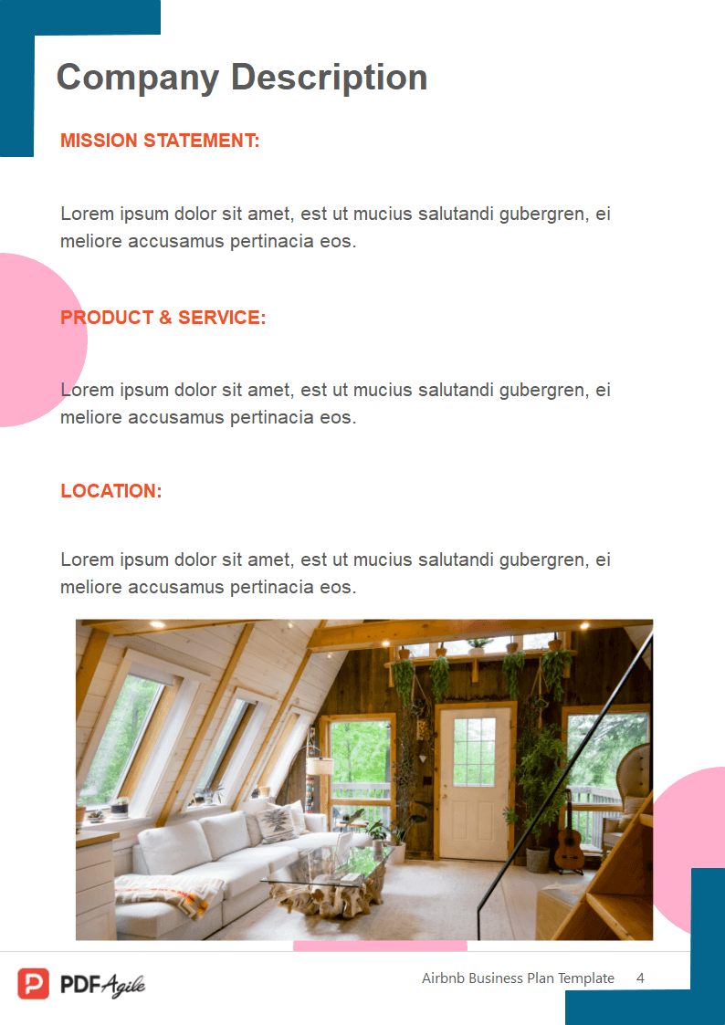 airbnb business plan template