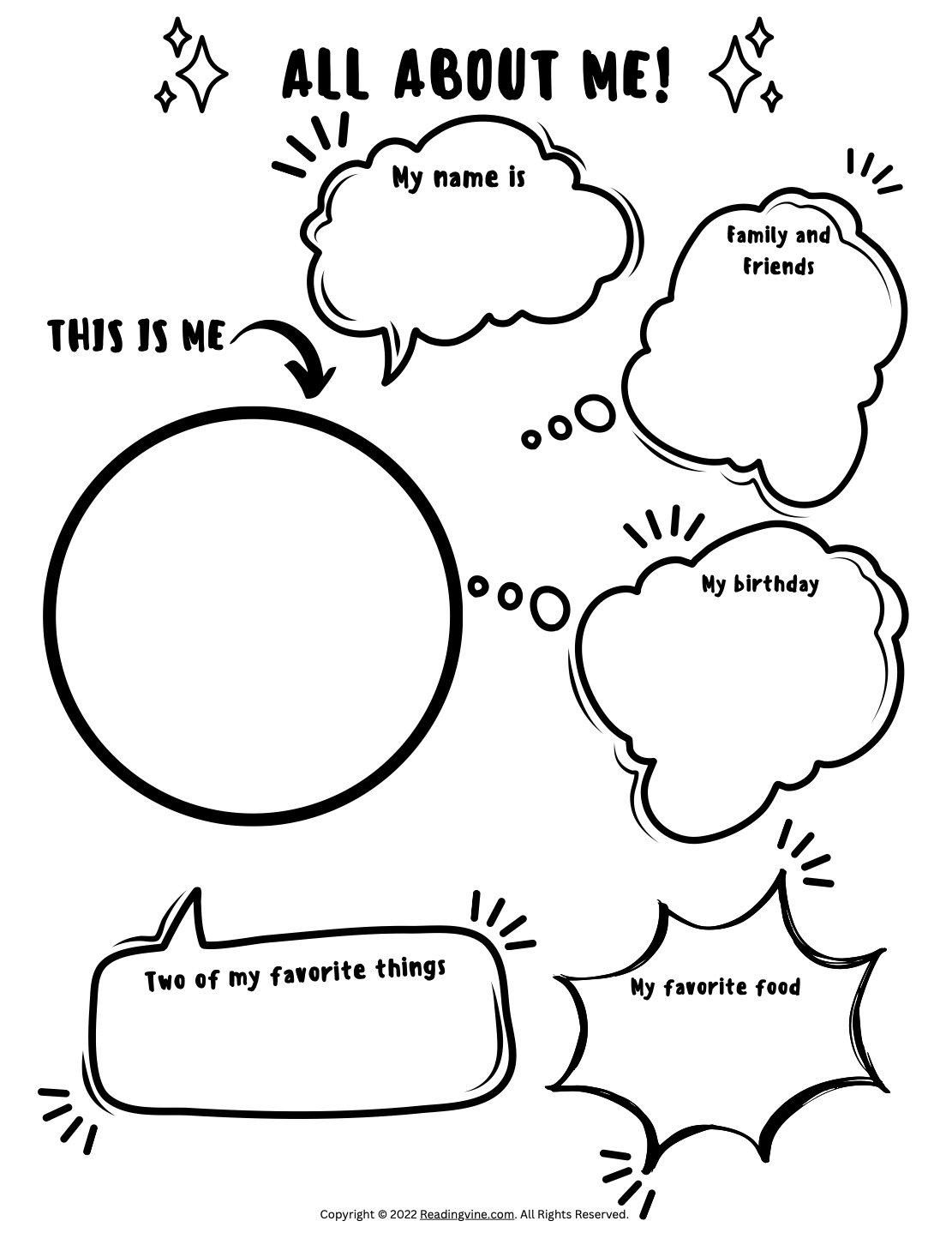 All About Me Printable Free And Printable All About Me Worksheet 