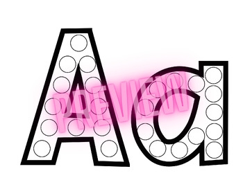 Alphabet Dotter Activity Pages Upper And Lower Case Letter Recognition