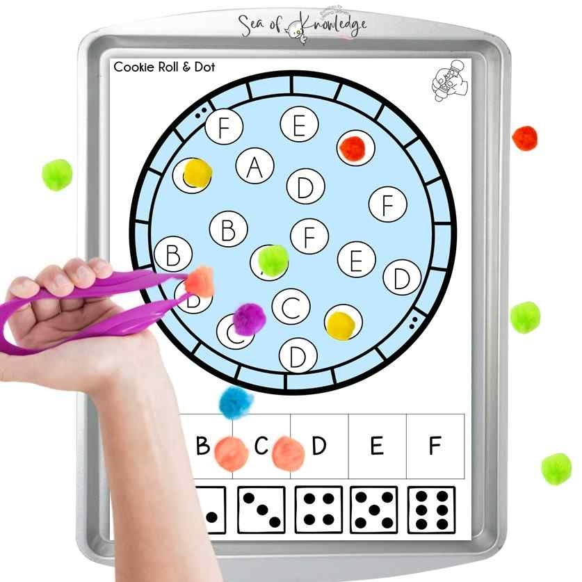 Alphabet Matching Game Cookie Sheet Printable PDF Worksheets Library