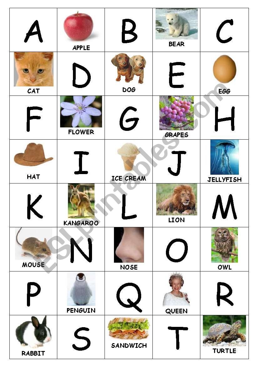 free printable alphabet memory games