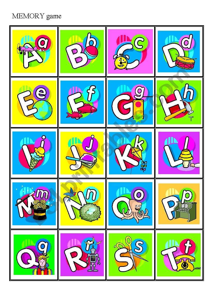 free printable alphabet memory game