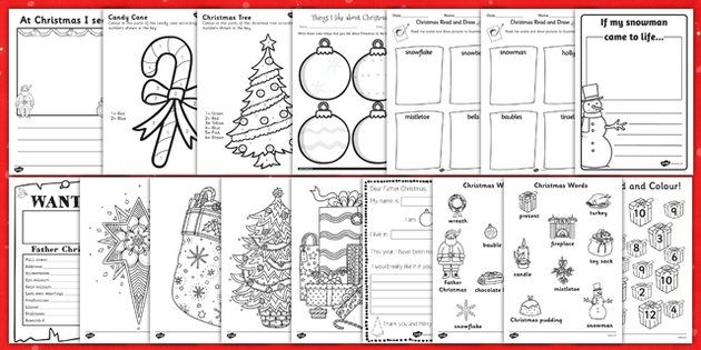 booklet christmas activity book printable