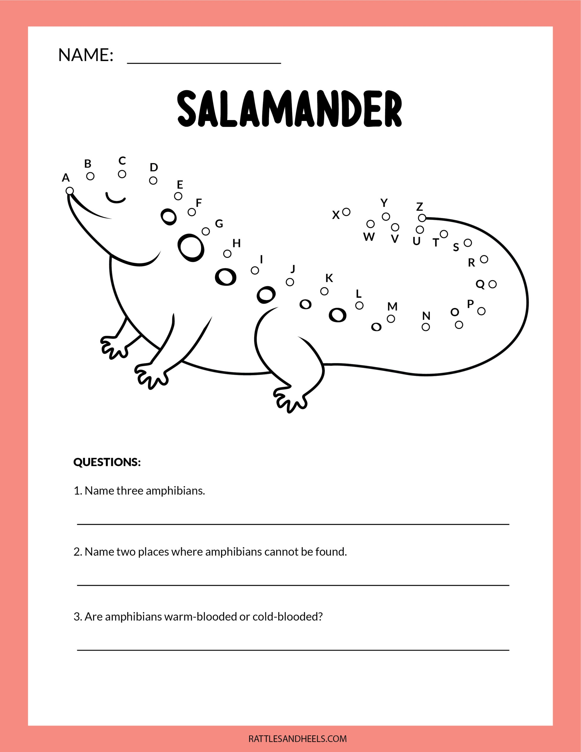 free printable pictures of amphibians