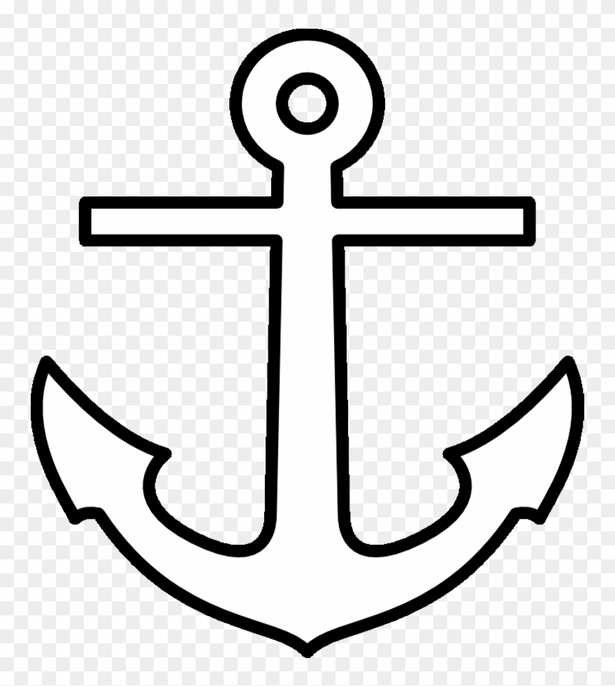 Anchor Stole Ideas Anchor Stencil Reverse Applique Anchor Outline