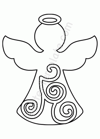 Angel Craft Template Printable Easter Template