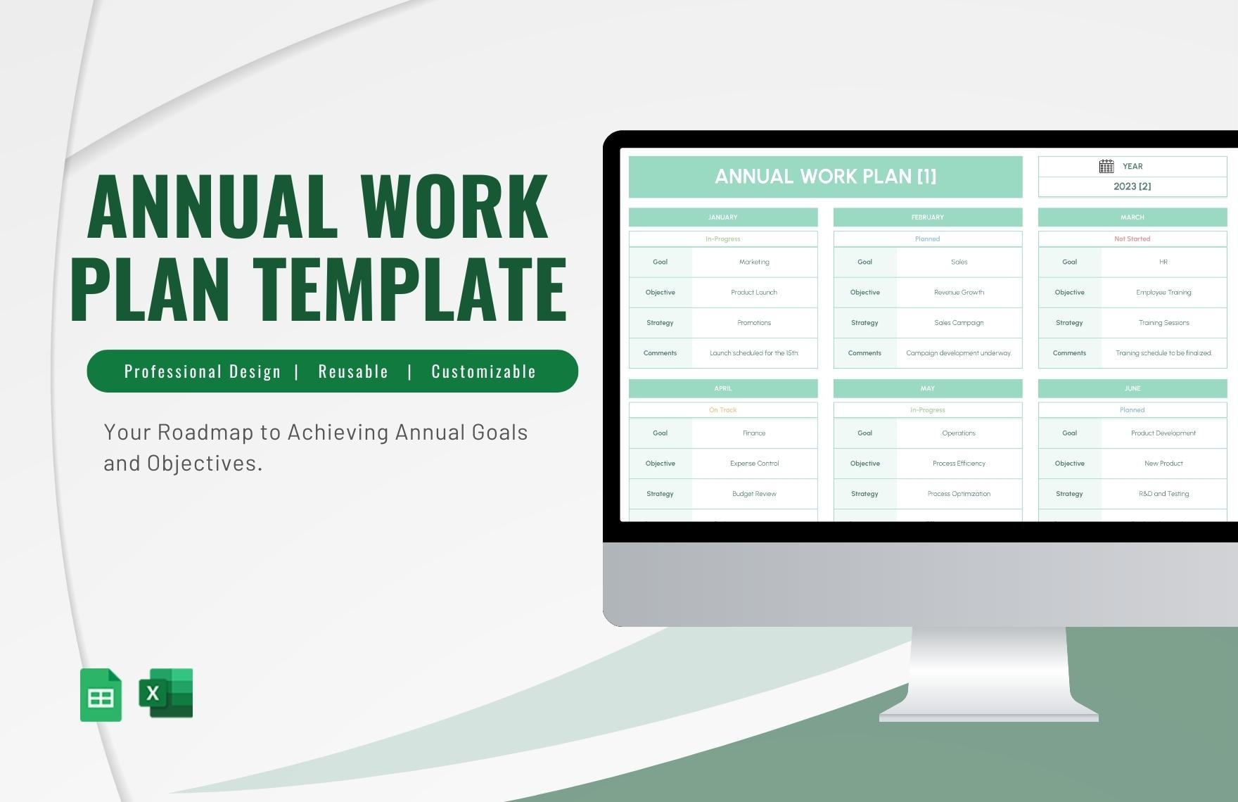 annual work plan template