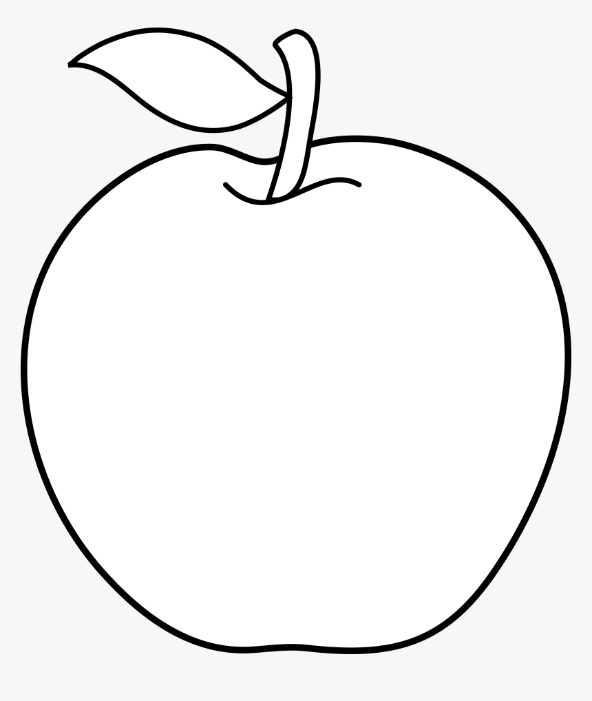 Apple Tree Clipart Apple Fruit Clipart Black And White HD Png 