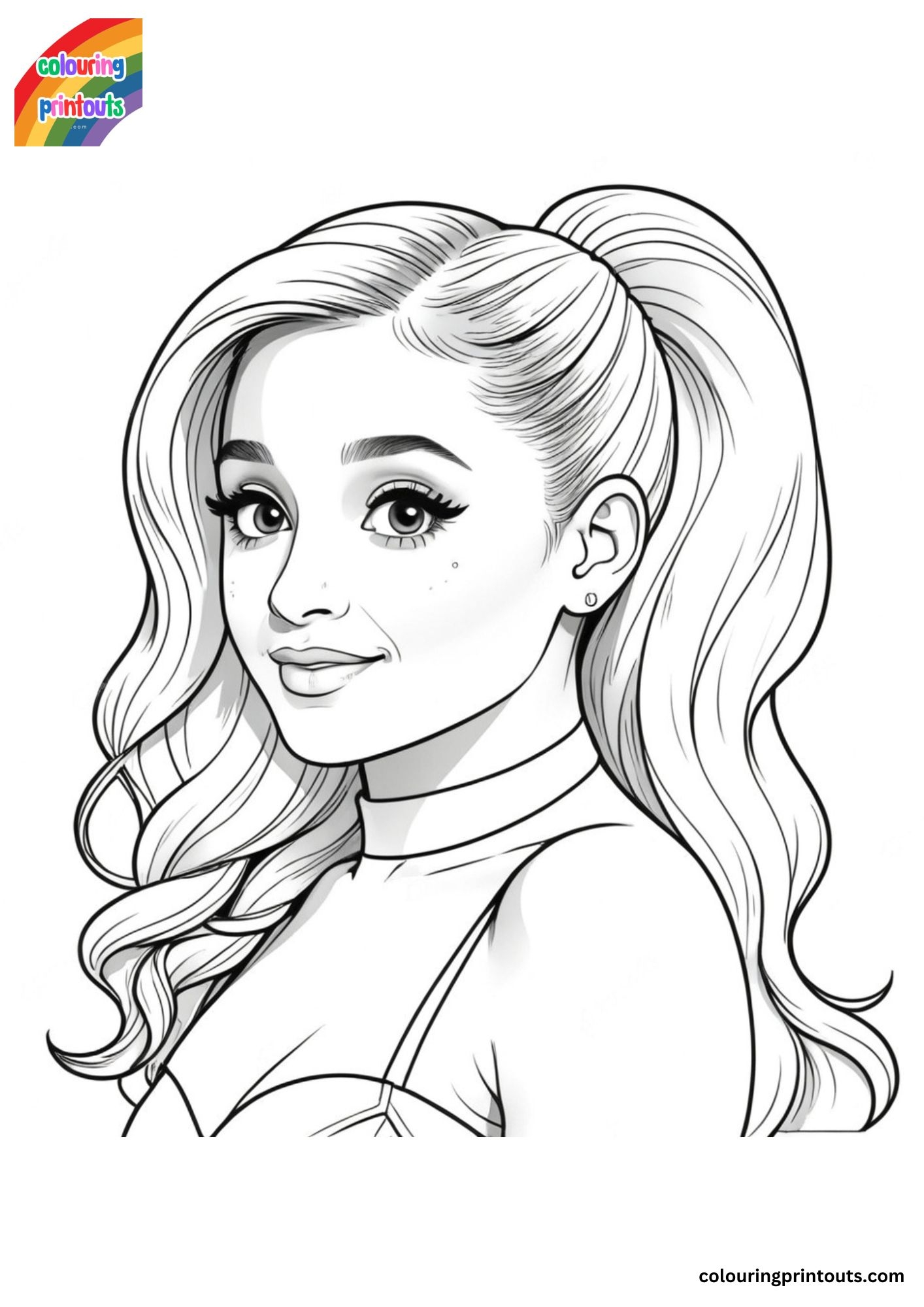 Ariana Grande Coloring Pages Printable Coloring Pages