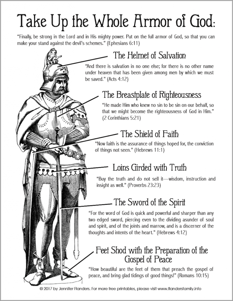 Armour Of God Printable