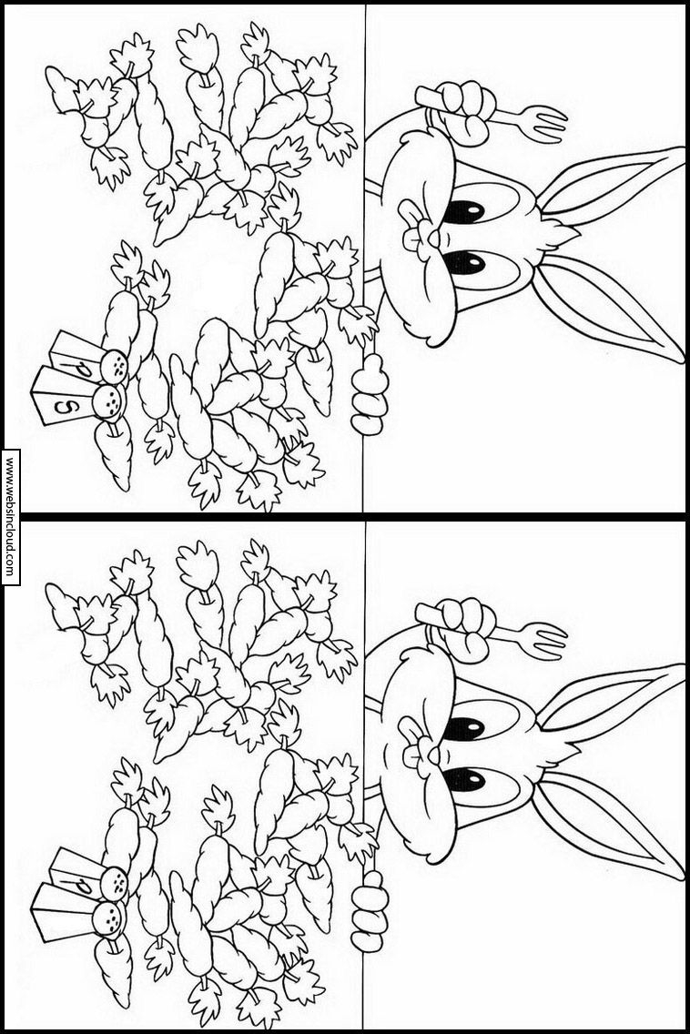 Baby Looney Tunes 49 Printable Find The Differences Activities For 