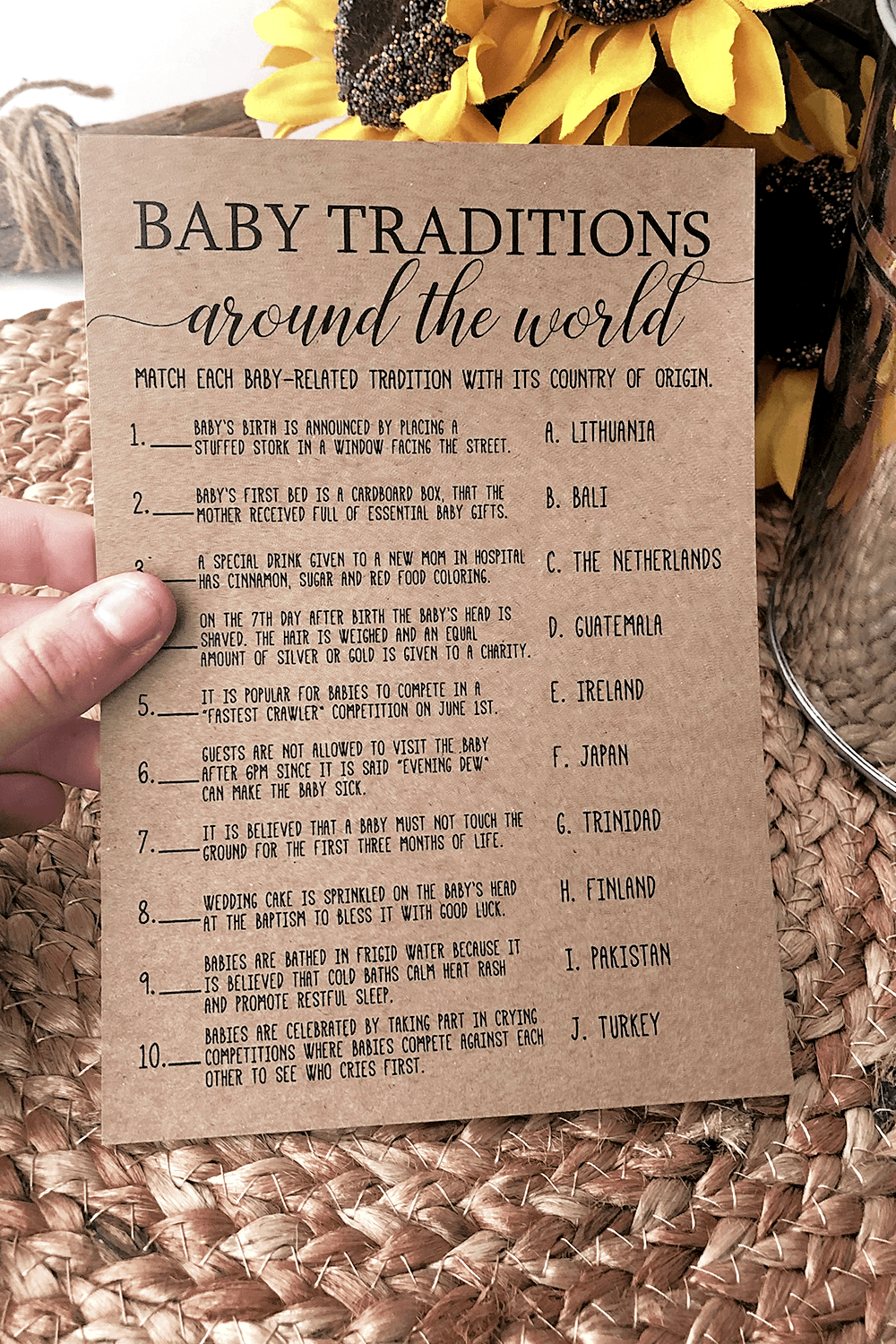 free printable baby traditions around the world shower game