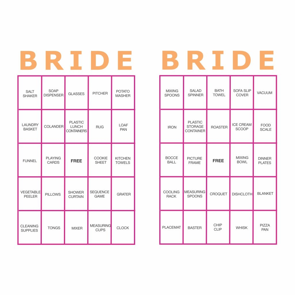 Bachelorette Bingo Printable Printablee