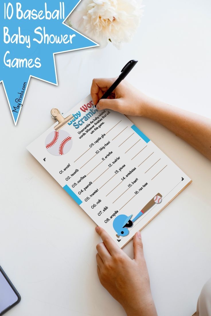 Baseball Baby Shower Games Baseball Themed Baby Shower 10 Printable