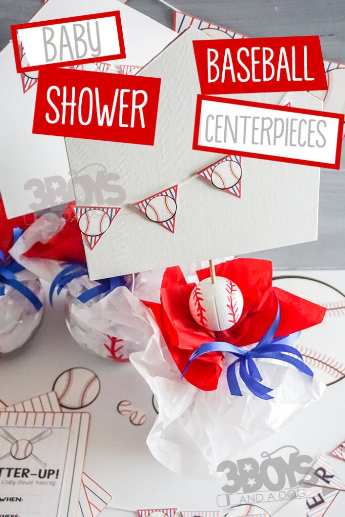 Baseball Themed Baby Shower Centerpieces