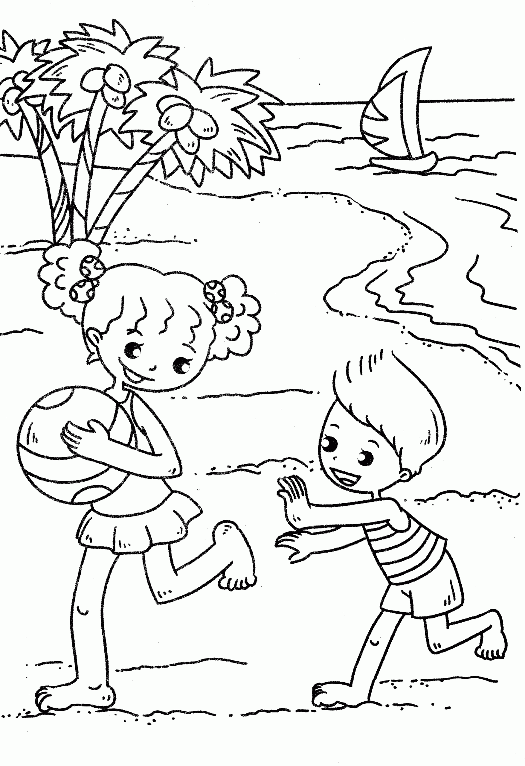 Beach Hidden Pictures Printable
