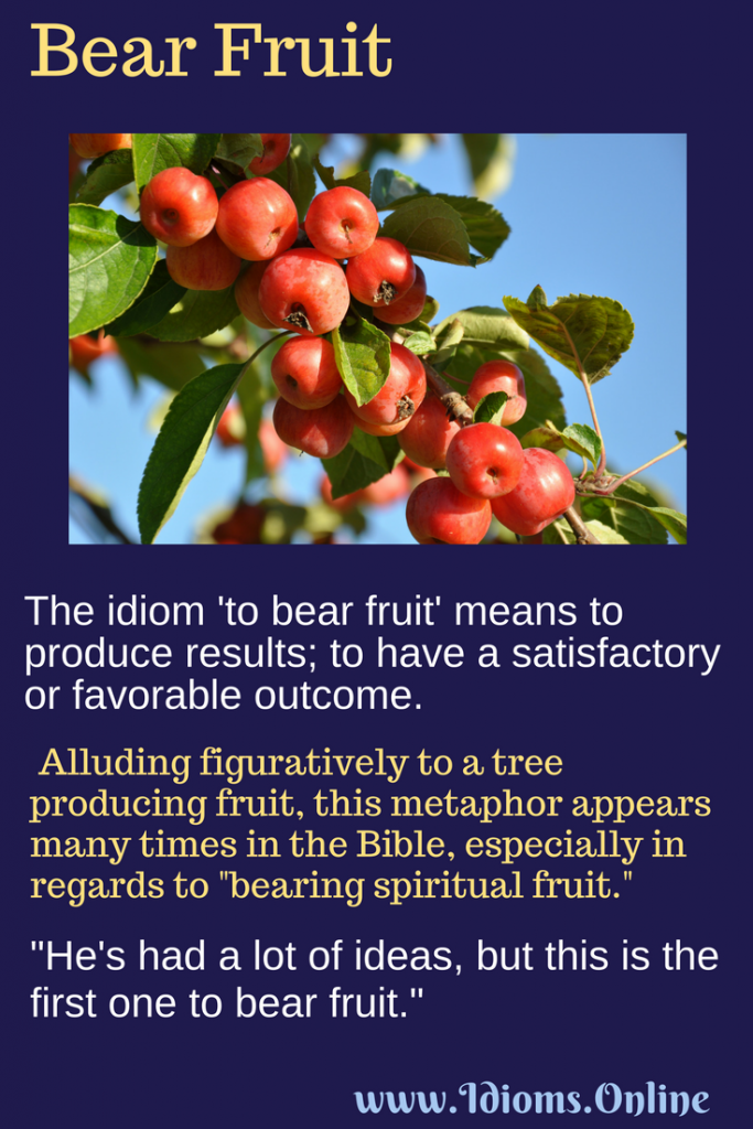 Bear Fruit Idioms Online