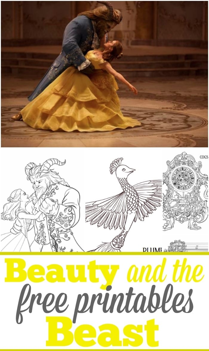 Beauty And The Beast Printables