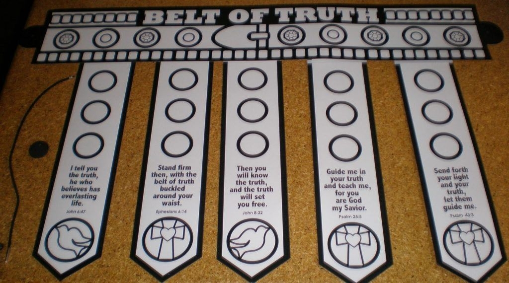 printable belt of truth craft template
