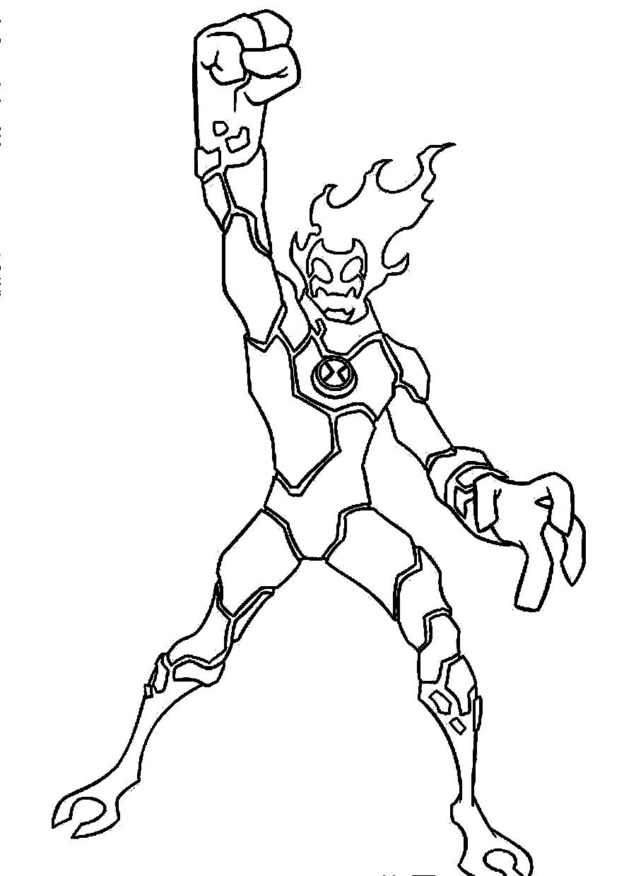 Ben 10 Printable Coloring Pages At GetDrawings Free Download