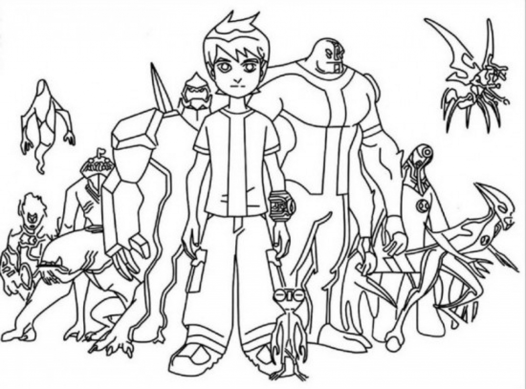 Ben 10 Printable Coloring Pages At GetDrawings Free Download