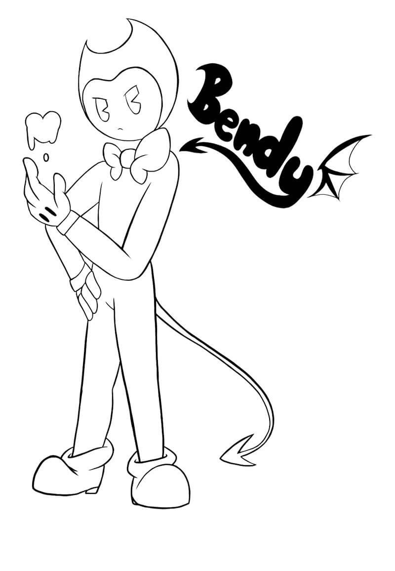 Bendy Printable Sheets Coloring Pages