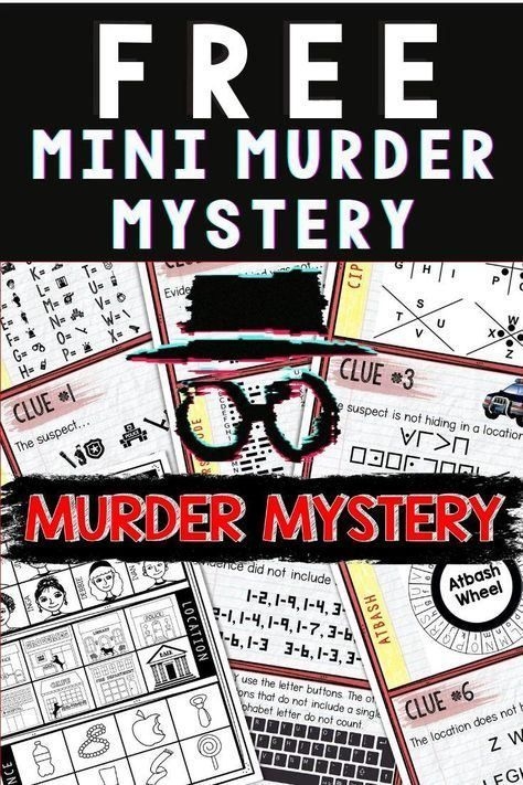 Best 12 FREE Printable Murder Mystery Party Game For Kids Artofit