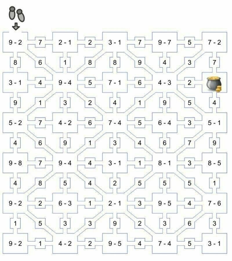 Best 12 Maths Maze Worksheet 2 Digit Addition With No Carrying Artofit