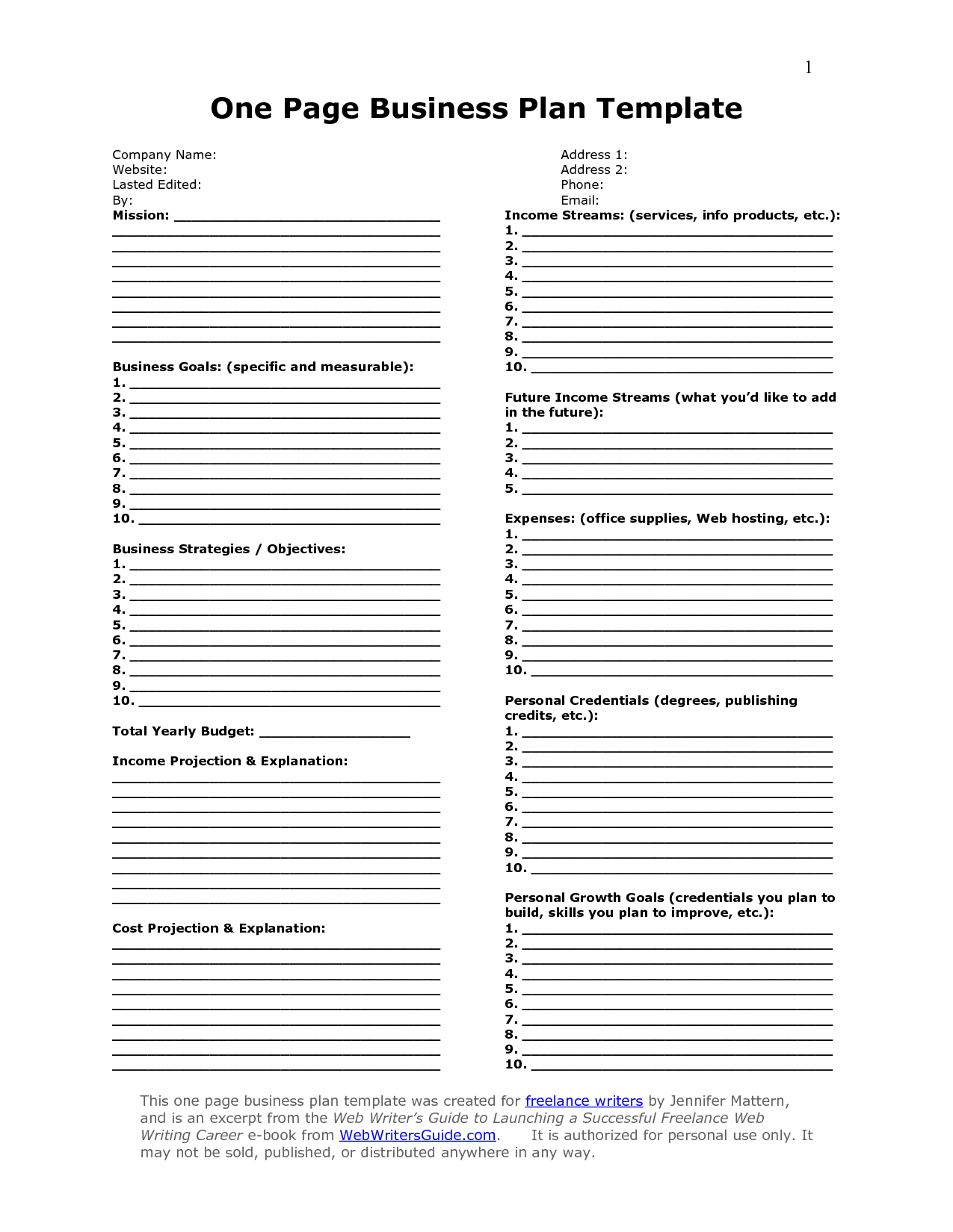 Best Business Plan Templates Best Business Plan Template PDF For 