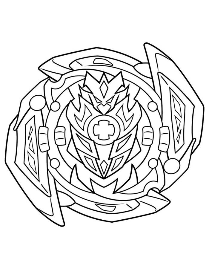Beyblade Printable Coloring Page