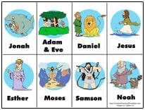 Bible Card Game Printables Christian Preschool Printables