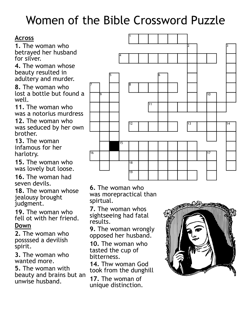 free printable bible crossword games