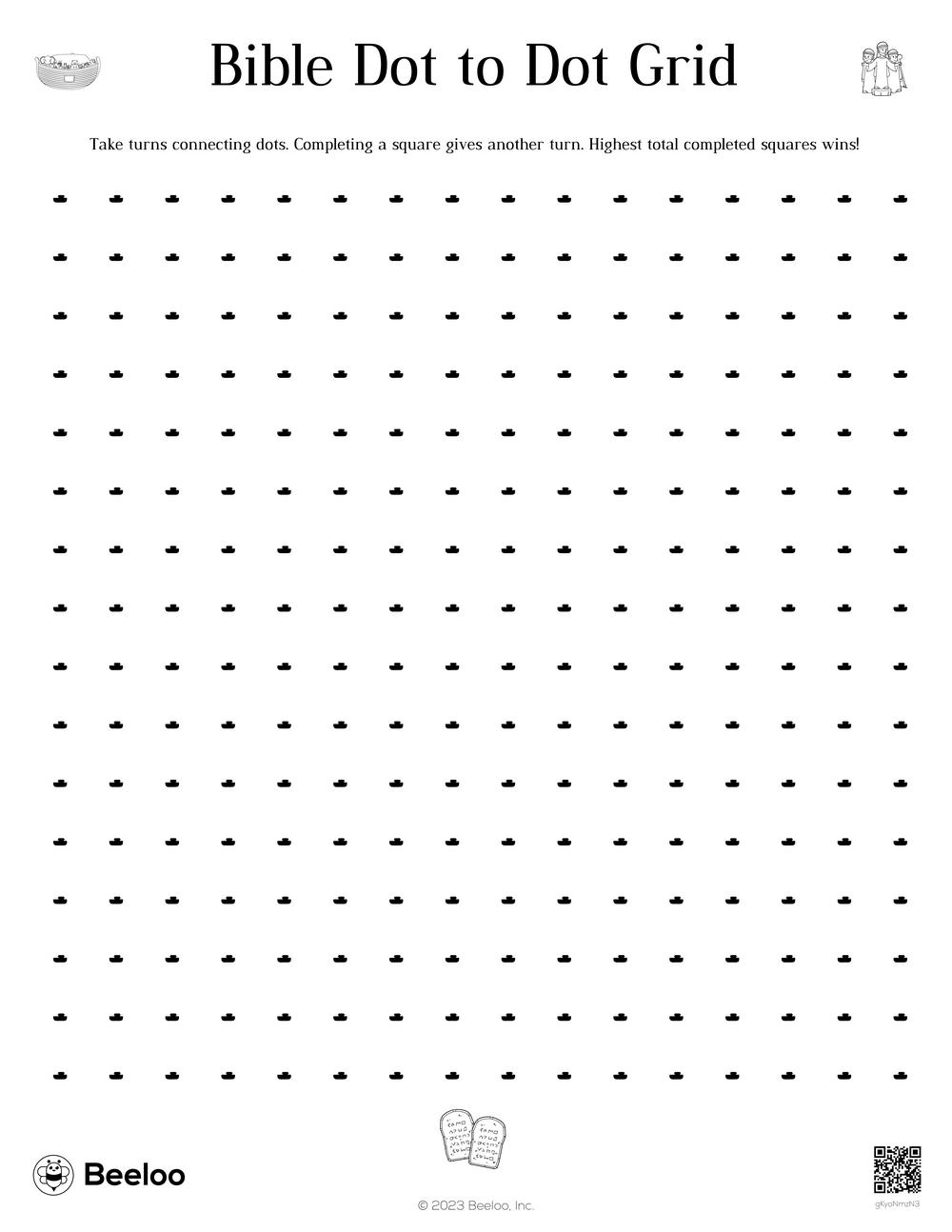 Bible Dot To Dot Grid Beeloo Printable Crafts And Activities For