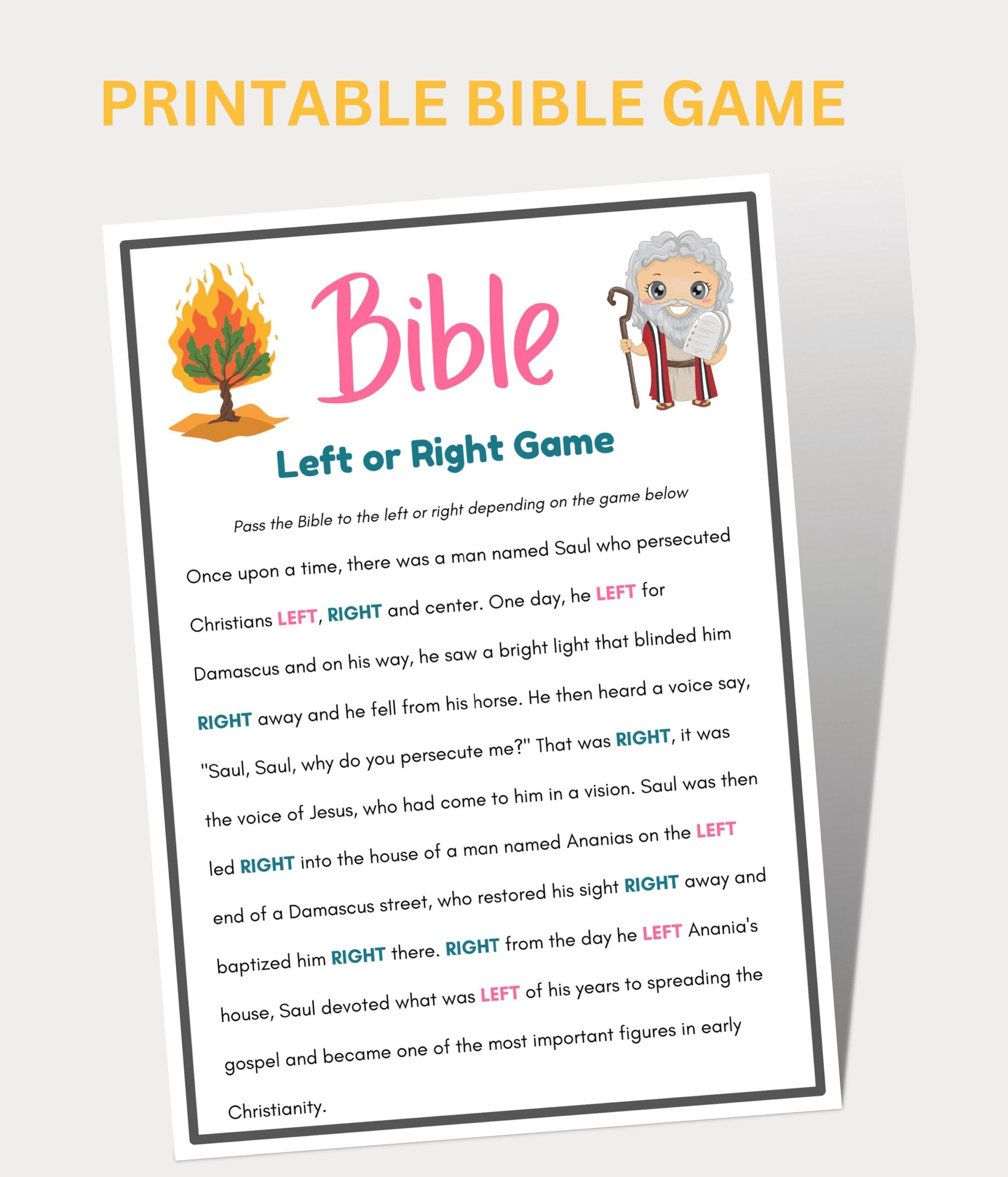 Bible Games Left Or Right Bible Game Womens Ministry Games Bible
