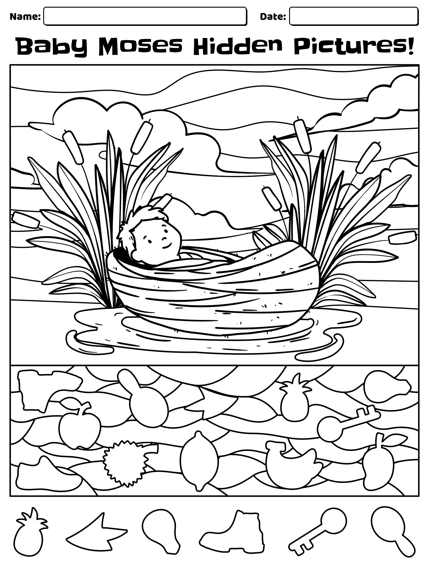 Bible Hidden Objects Puzzle 10 Free PDF Printables Printablee