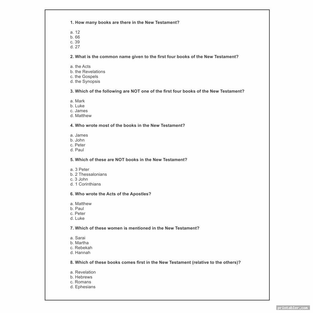 Bible Jeopardy Printable Gridgit