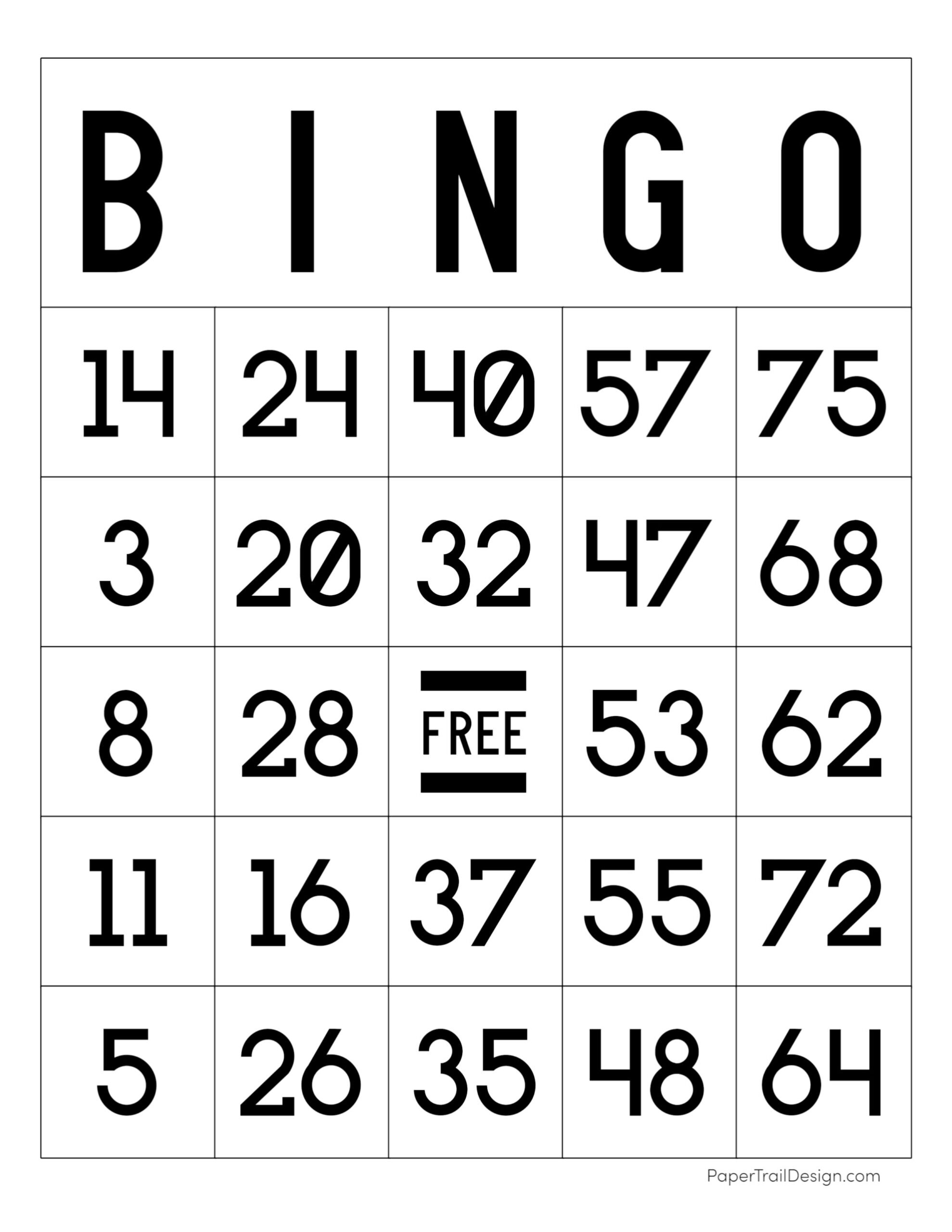 free printable 1950 games bingo