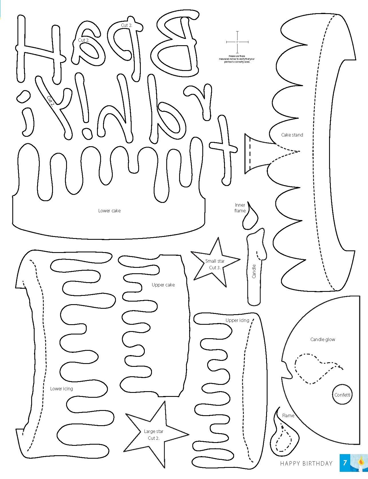 Birthday Cake Printable Printable Free Templates