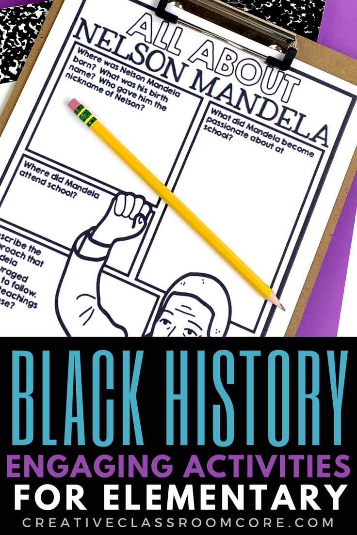Black History Month Activities For Elementary Students In 2025 Confopay
