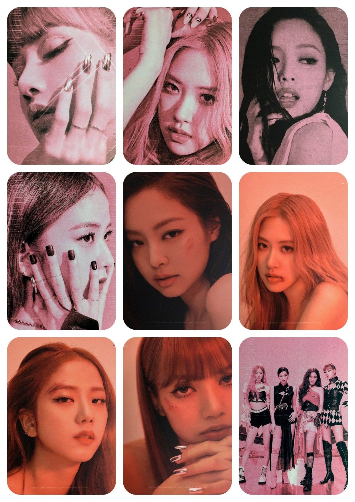 Blackpink Photocard Printable Printable Photo Card Printable Cards