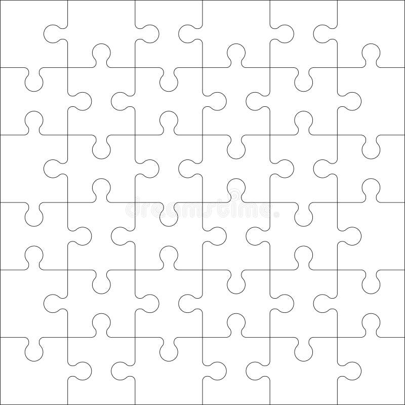 Blank 3 Piece Puzzle Template