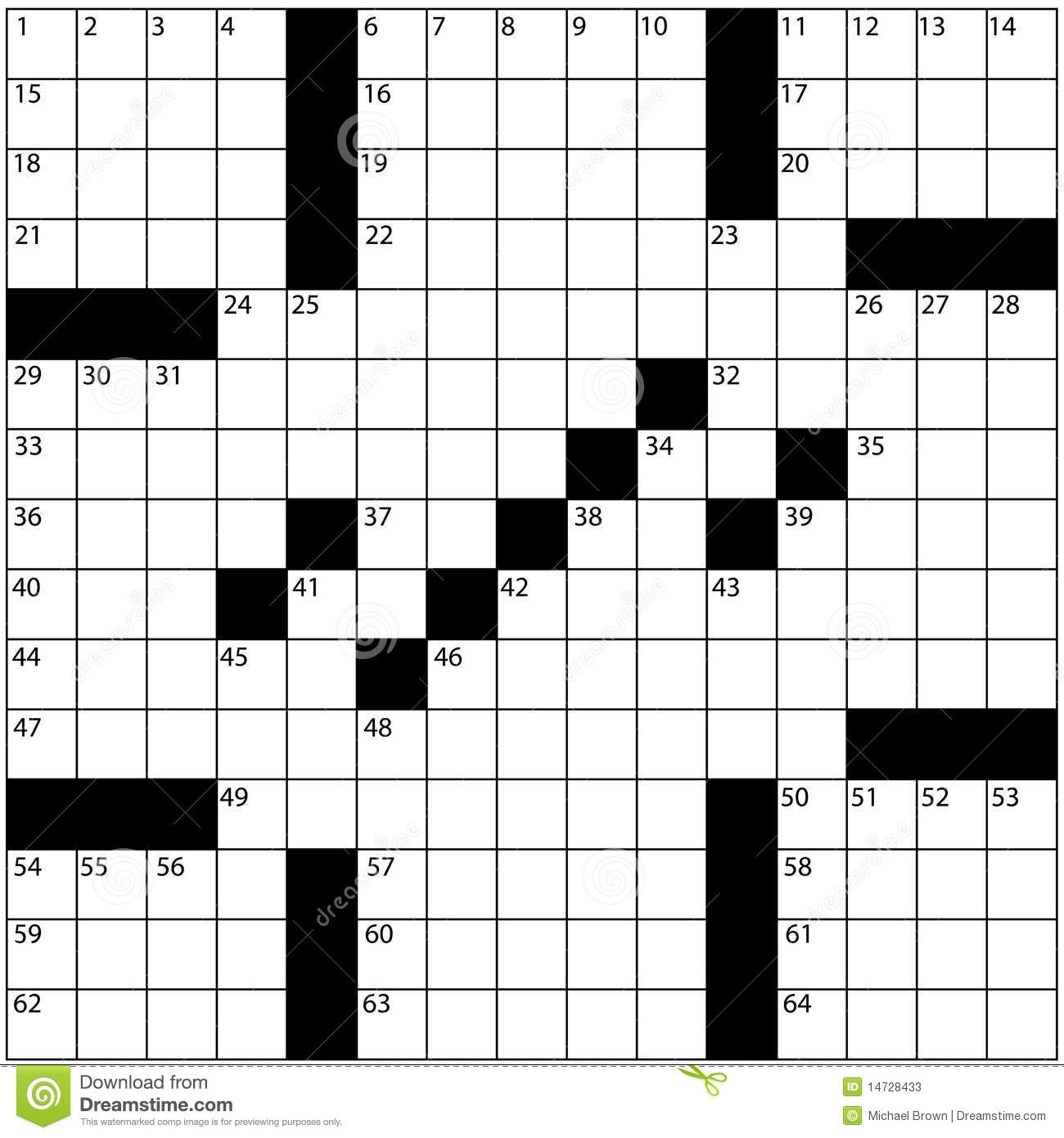 crossword puzzle templates free blank