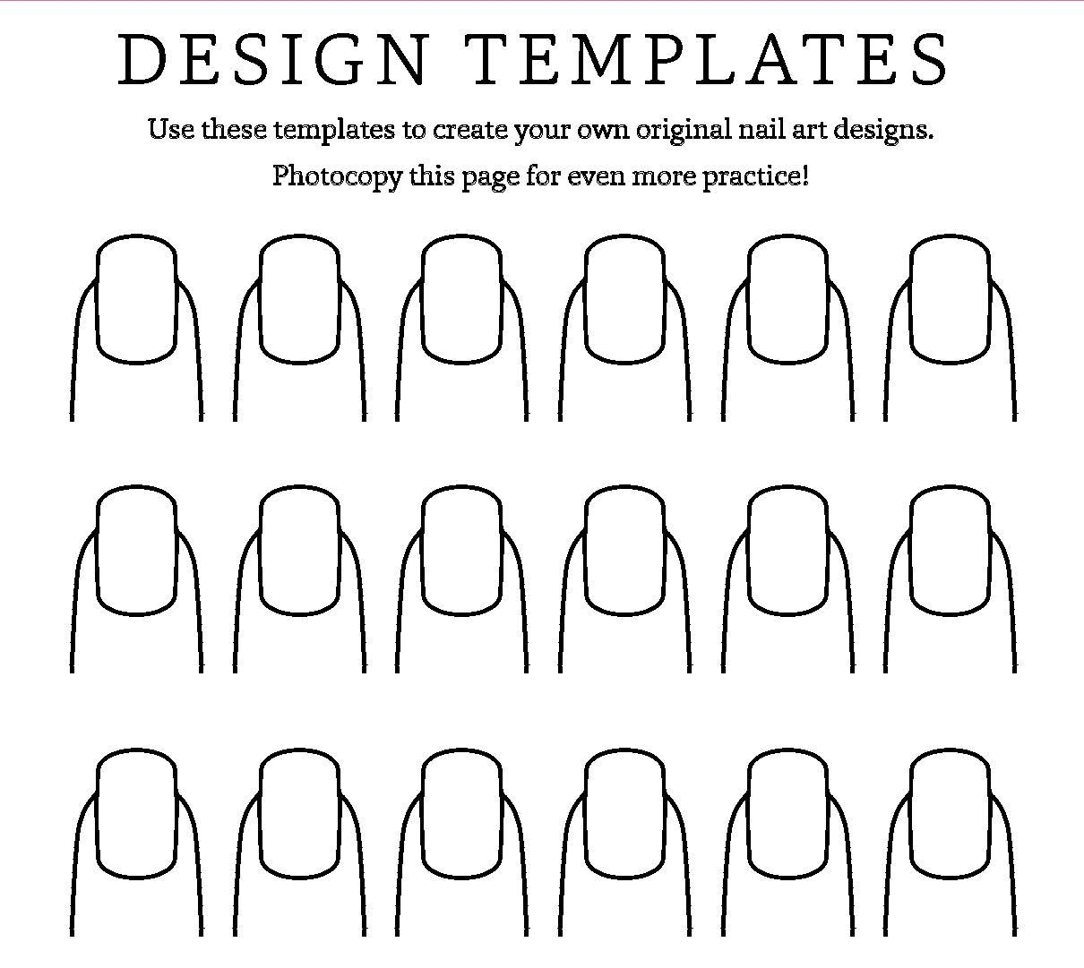 Blank Nail Template Social Media Template