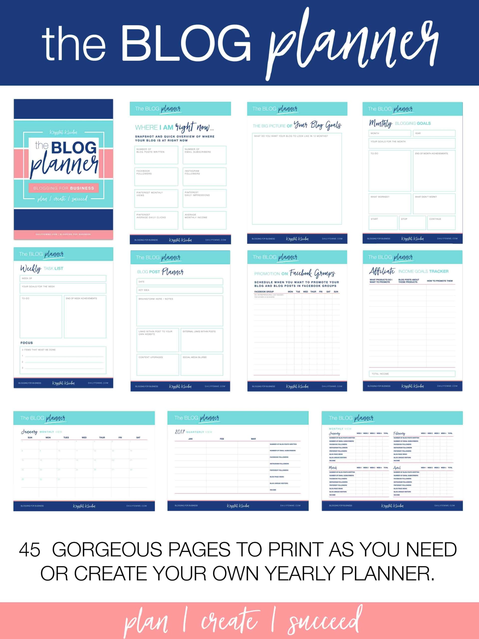 Blog Planning Template
