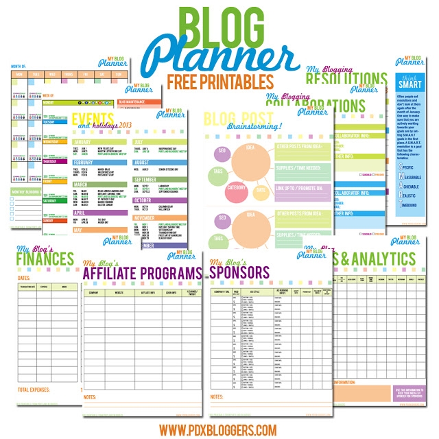 blog planning template