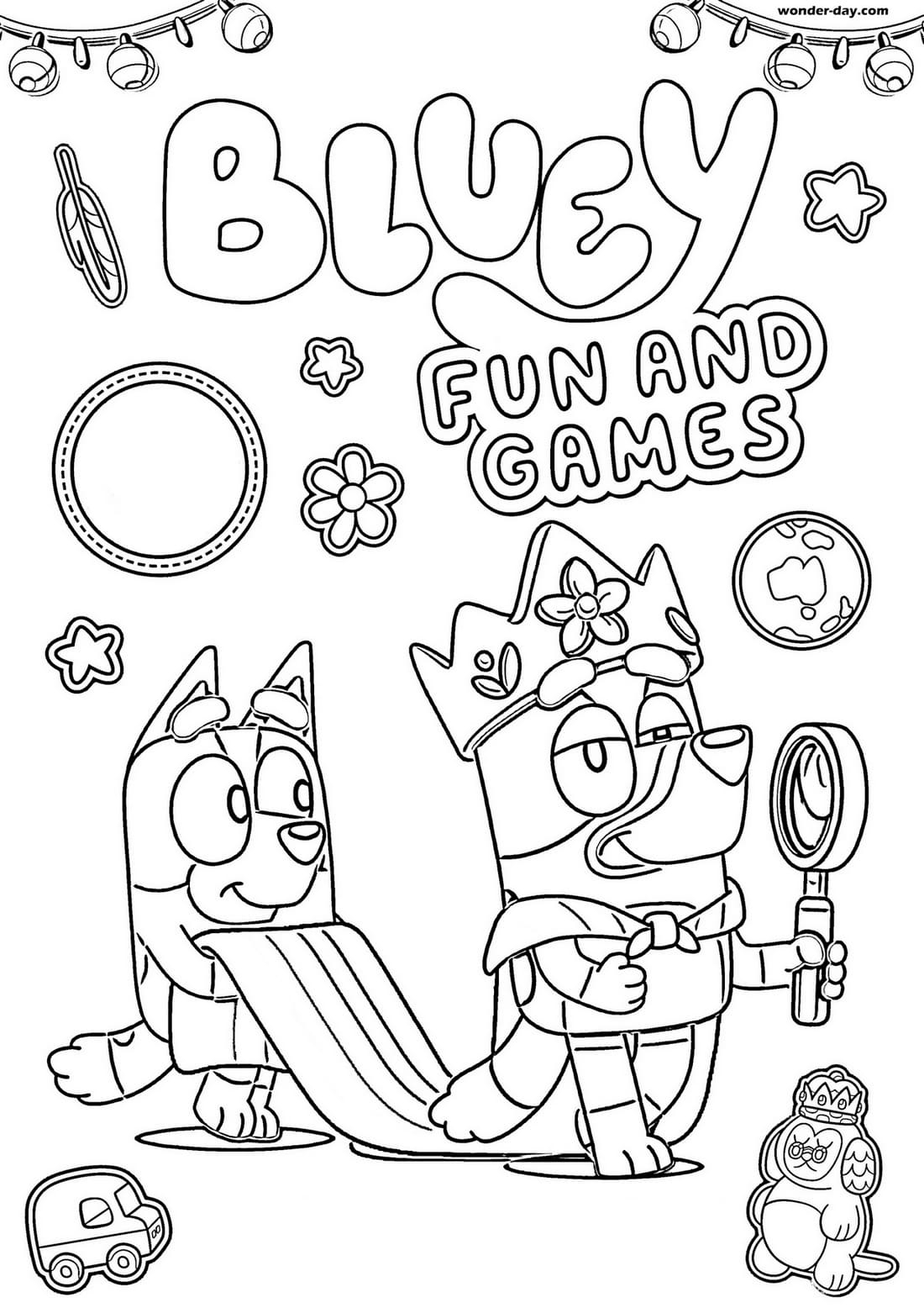 bluey activity printable