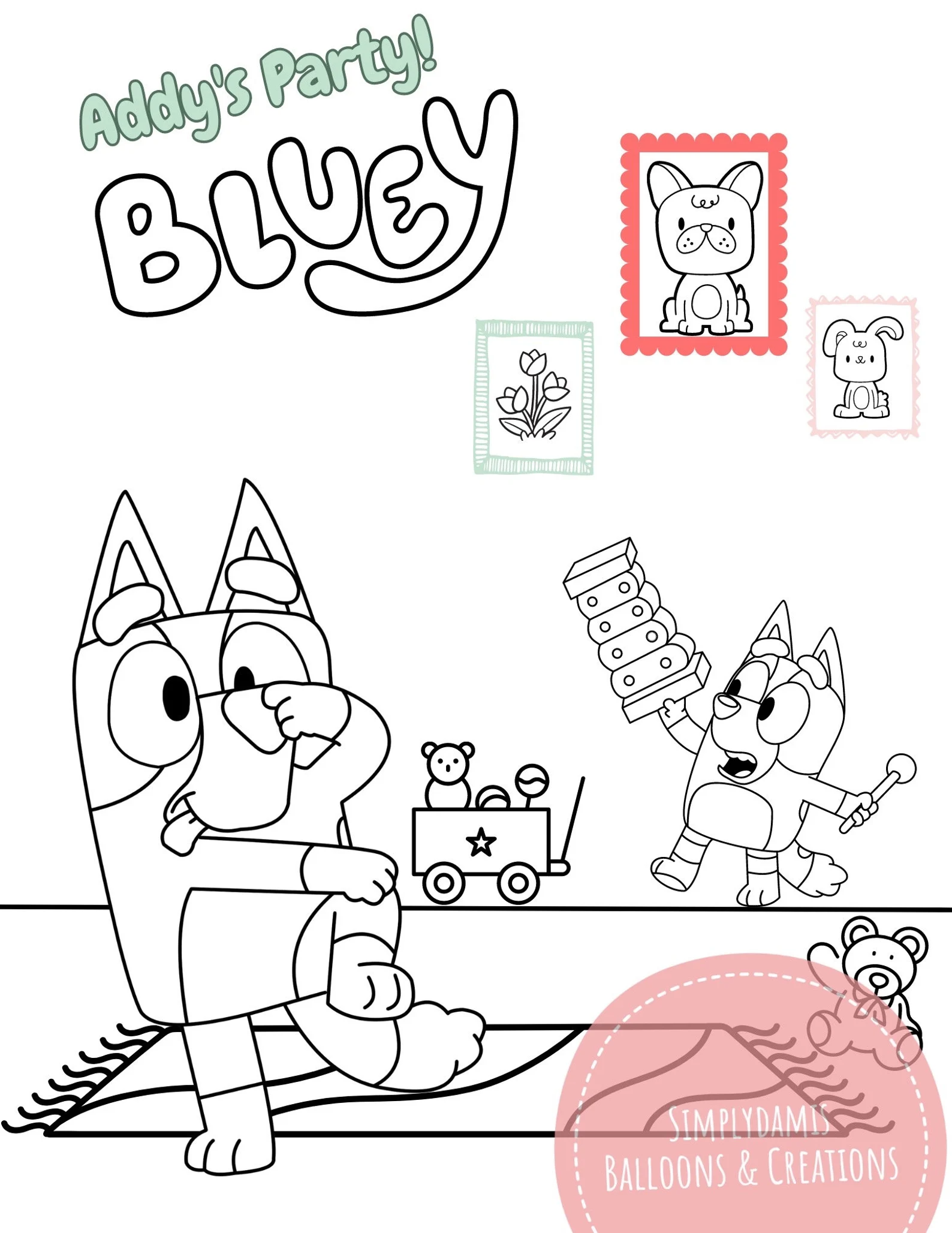 Bluey Printable Activities Printable New Year Banners