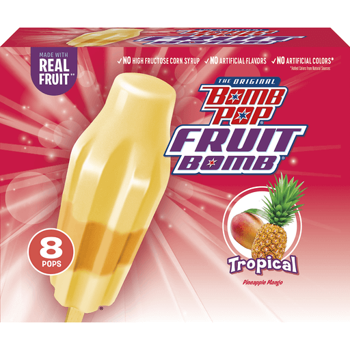 Bomb Pop Fruit Bomb Fruit Ice Pop Tropical Pineapple Mango Popsicles 