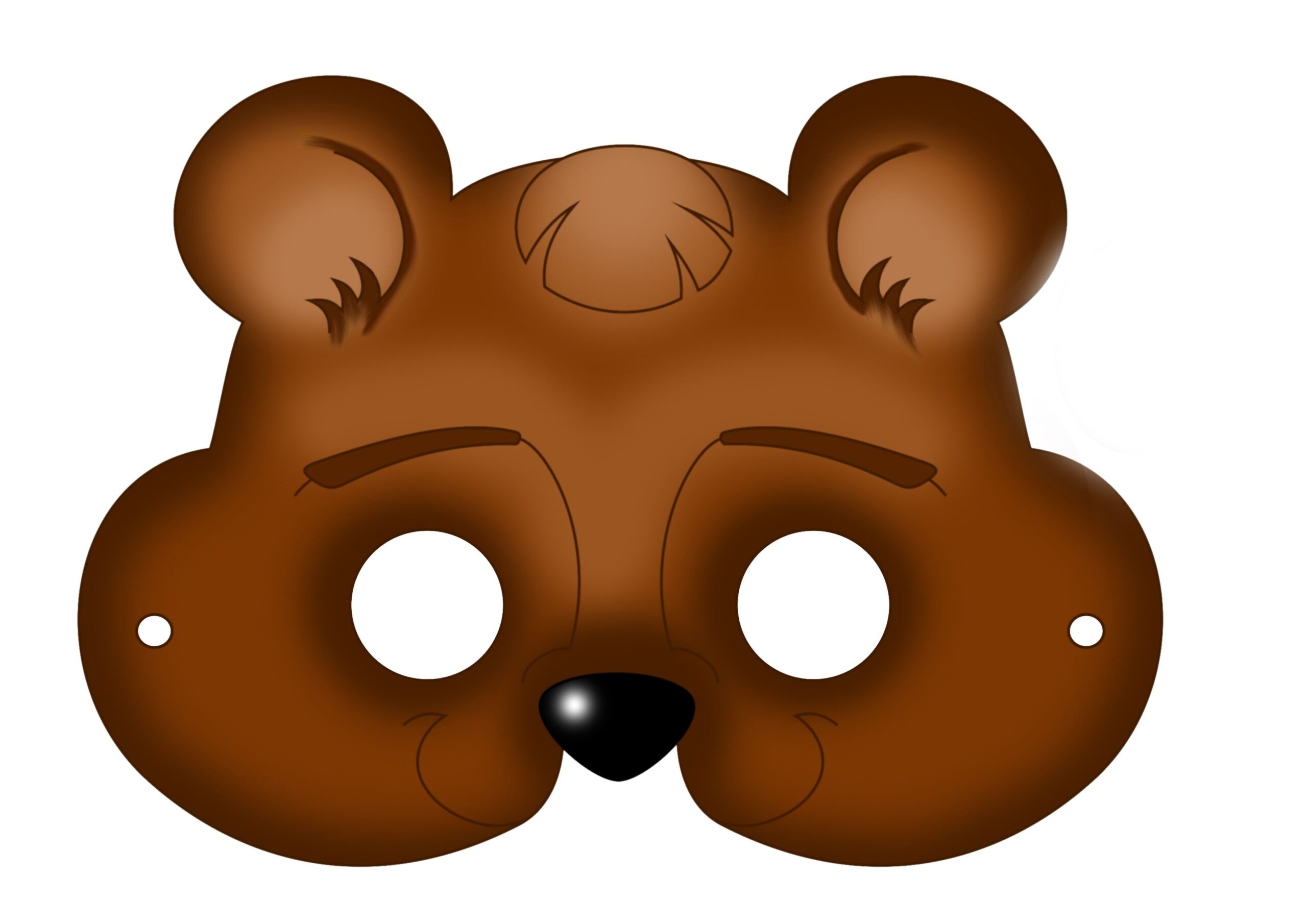 Brown Bear Mask Template Free Printable Papercraft Templates Free 
